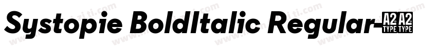 Systopie BoldItalic Regular字体转换